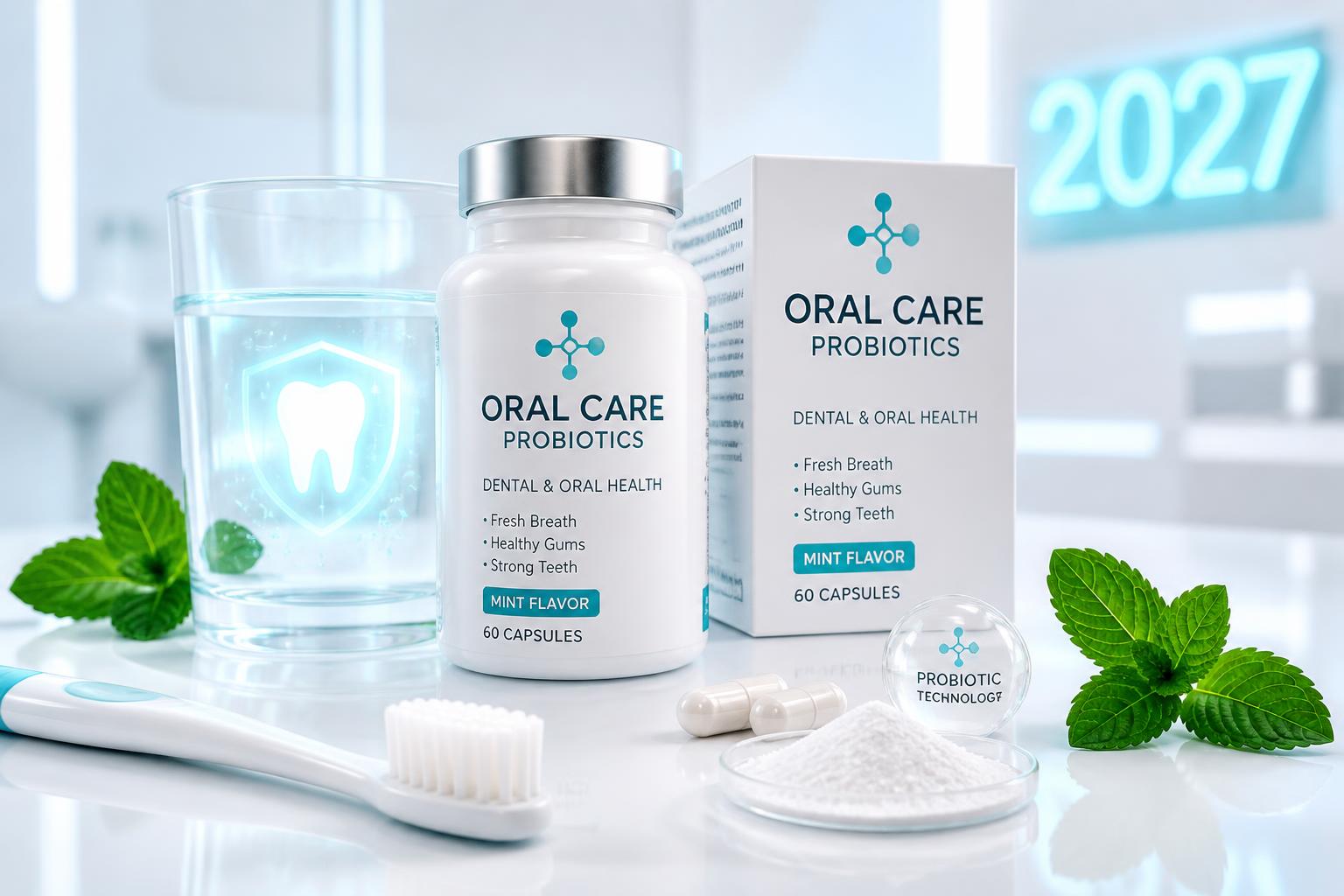 ProDentim — Oral care probiotics with a toothbrush and fresh mint